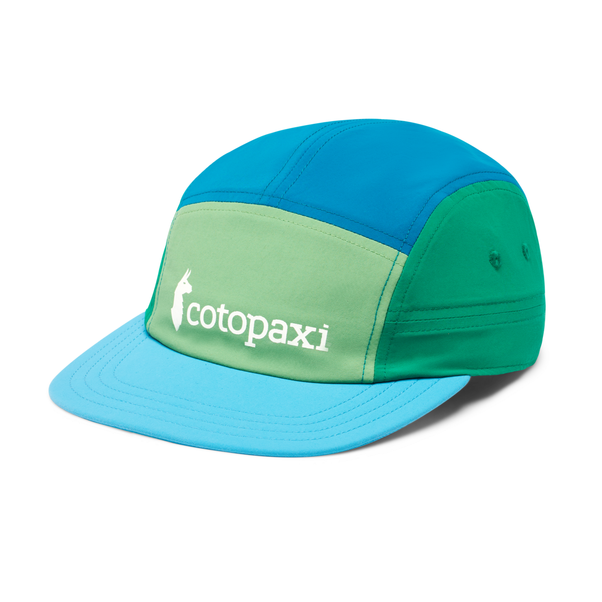 Cotopaxi Tech 5-Panel Hat, Kelp & Poolside