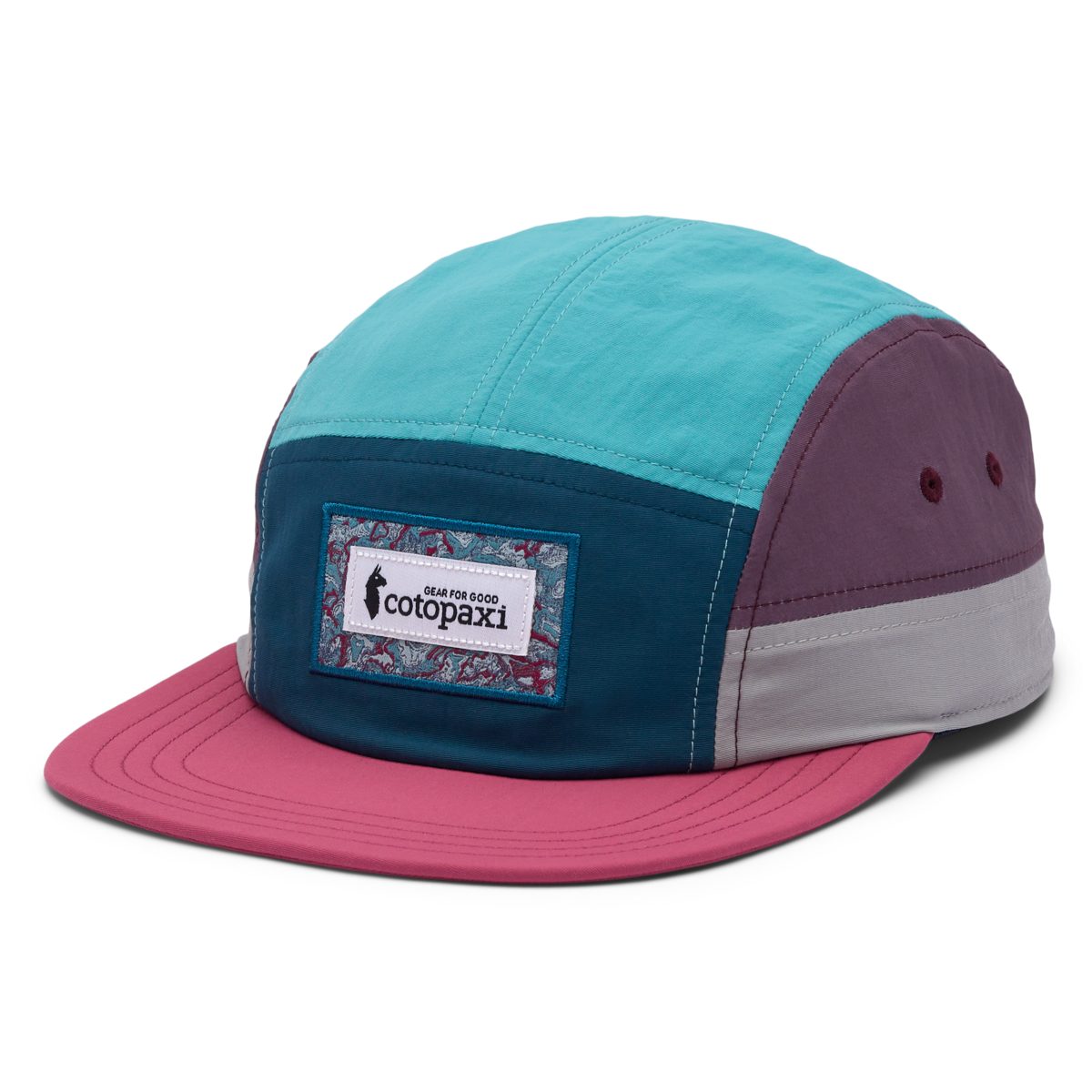 Altitude Tech 5-Panel Hat, Abyss/Sangria