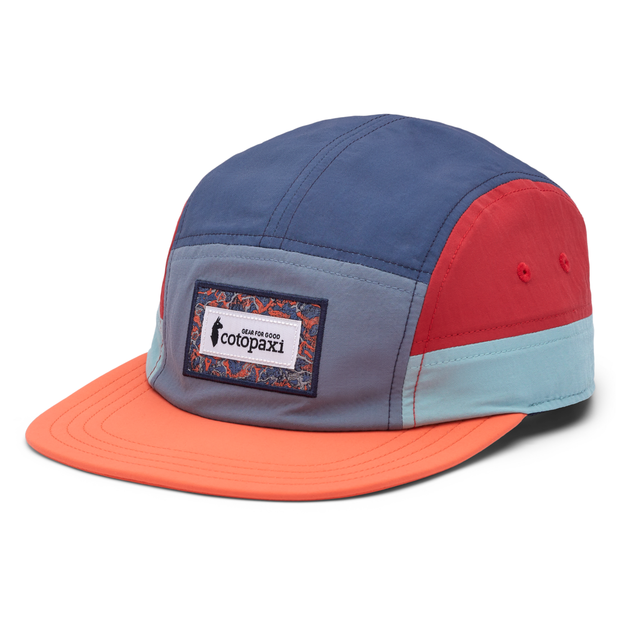 Altitude Tech 5-Panel Hat, Tempest/Hot Punch