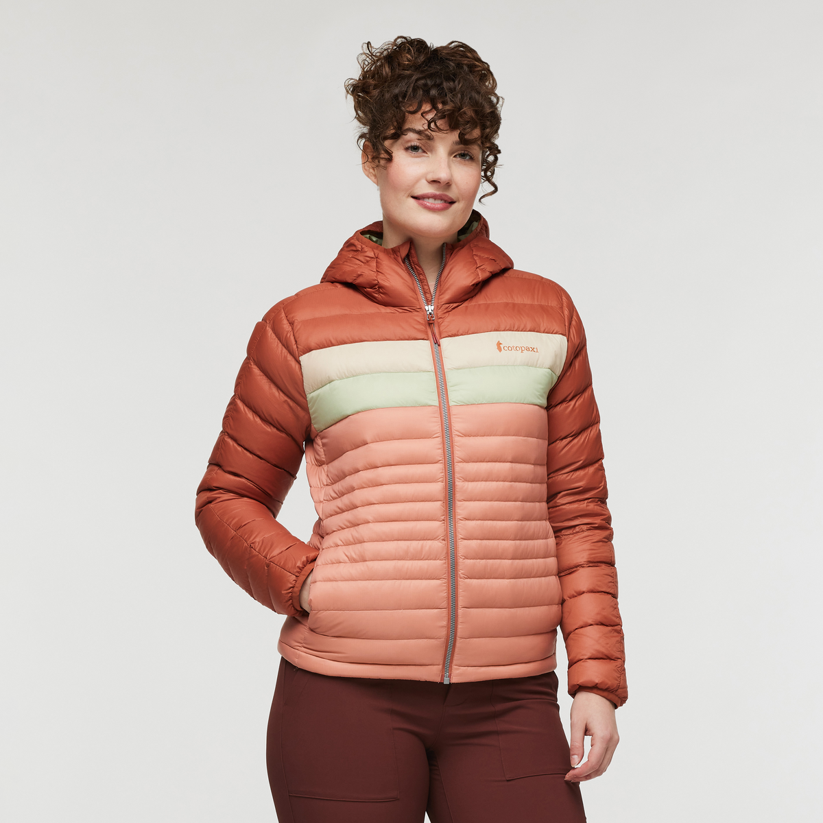 Fuego Down Hooded Jacket - Women's, Faded Brick/Clay