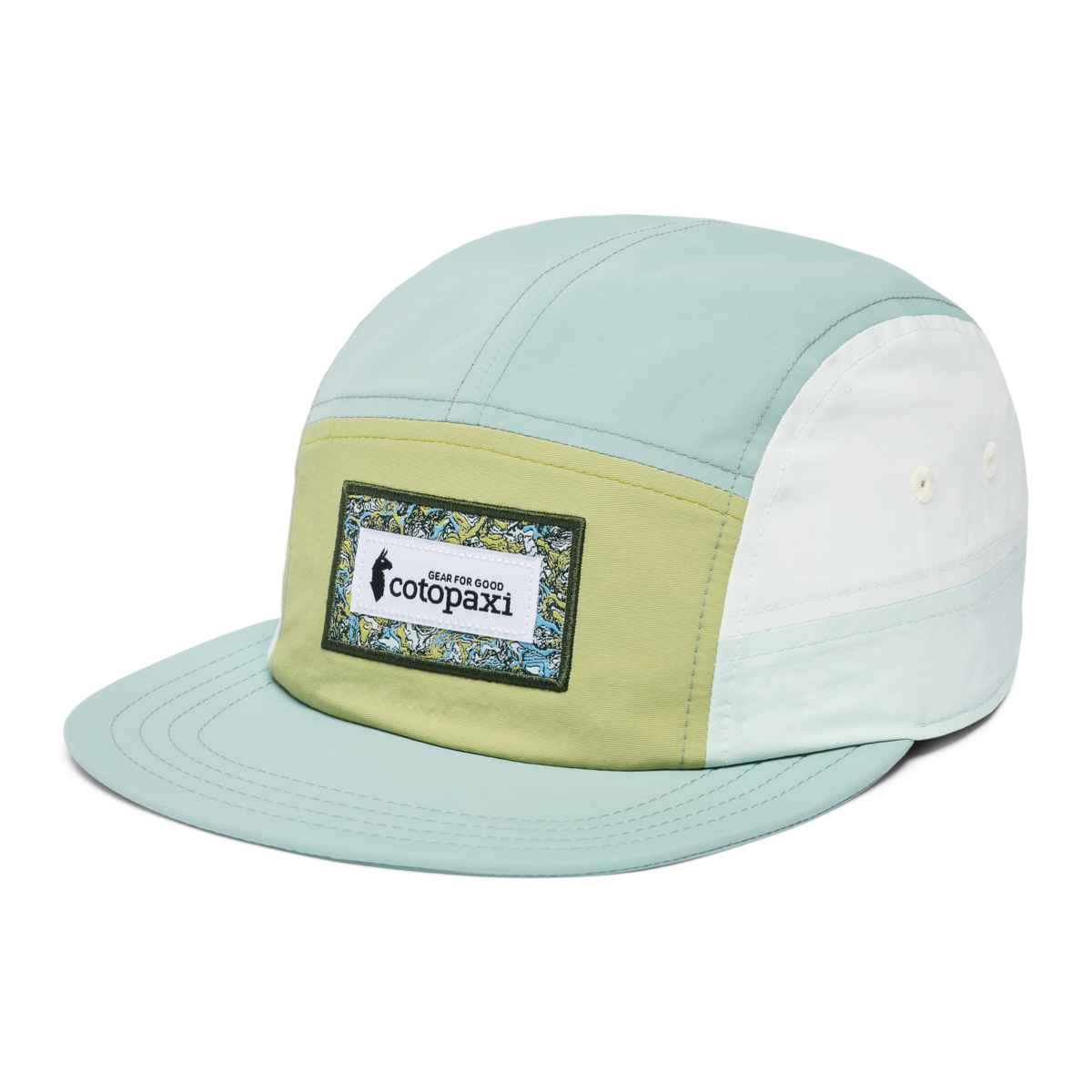 Altitude Tech 5-Panel Hat, Lemongrass/Silver Leaf