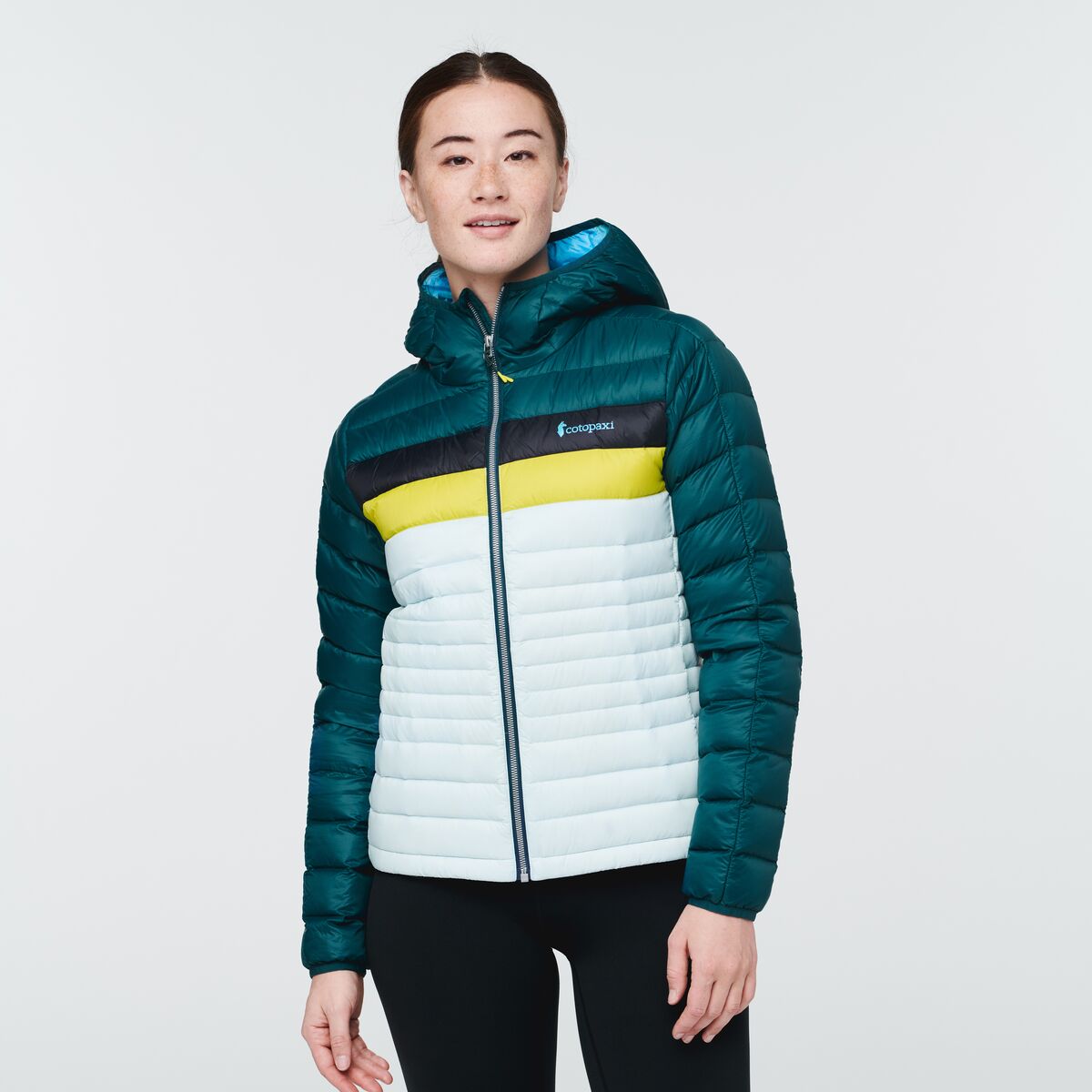 Fuego Down Hooded Jacket - Women's, Deep Ocean/Ice