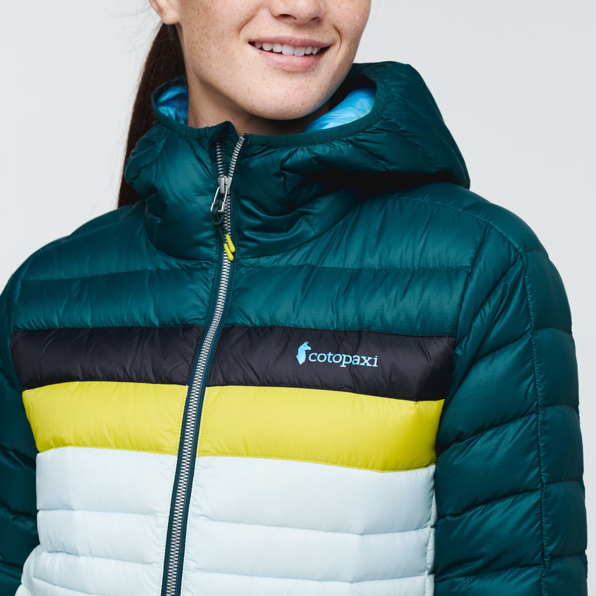 Fuego Down Hooded Jacket - Women's, Deep Ocean/Ice