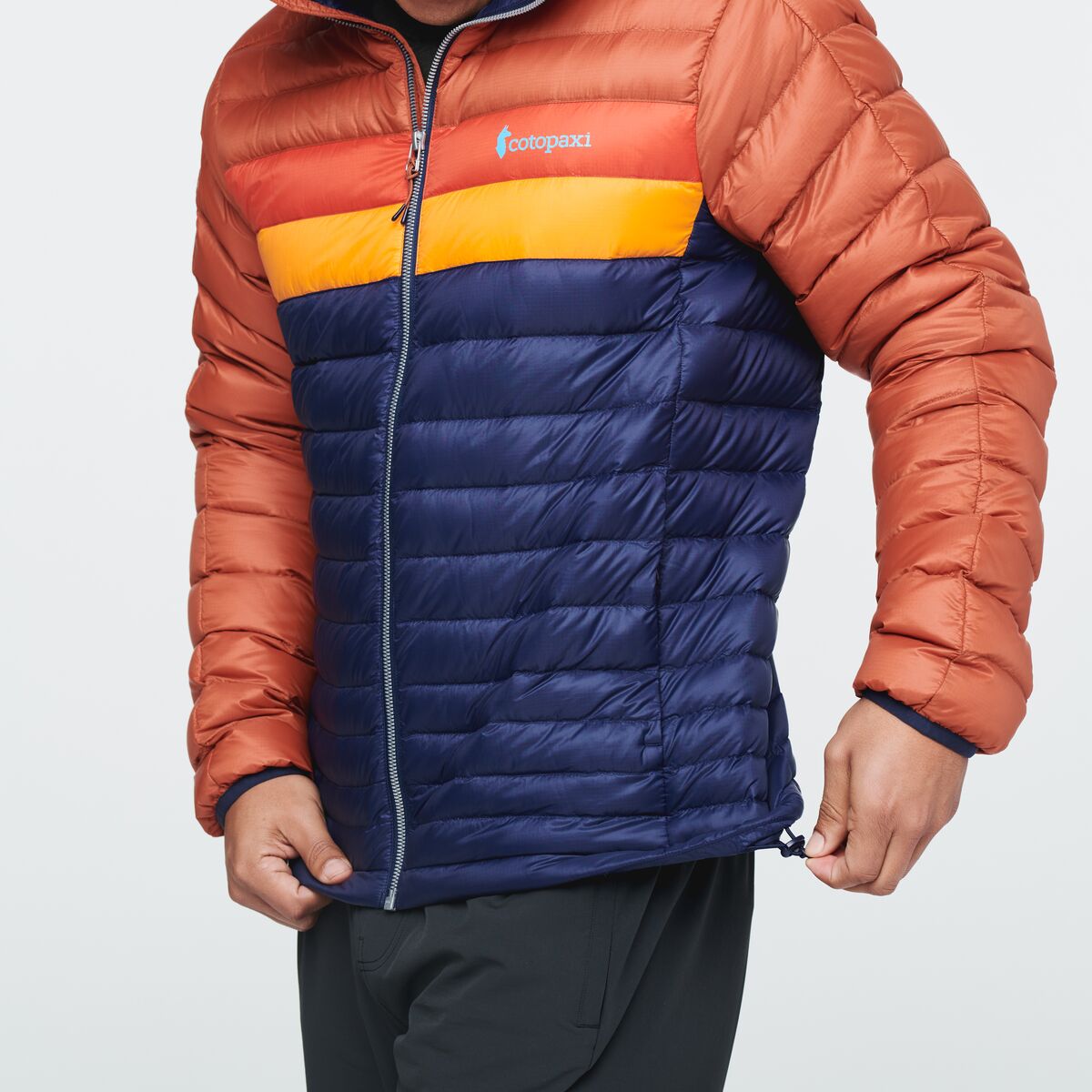 Fuego Down Hooded Jacket - Men's, Spice/Maritime