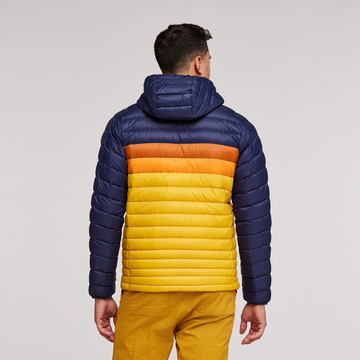 Fuego Hooded Down Jacket - Men's, Maritime/Sunset